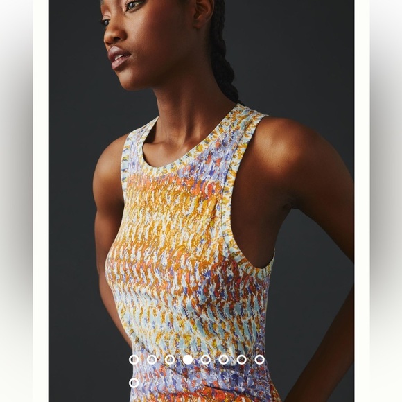 ANTHROPOLOGIE Daily Practice Purple Motiff Treasure Dress size small - Picture 6 of 16